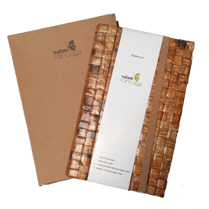Calakan Coklat - Handwoven Cover Notebook, Including book