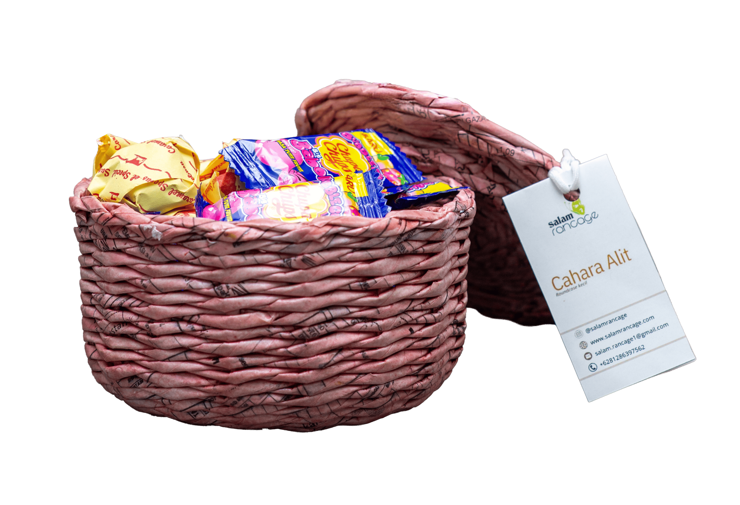 Cahara Alit - Woven Small Roundcase with Lid